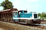 Köf III 332 071-0 auf DB-Gleisen vor dem Bahnhof Prien (20.08.1983)