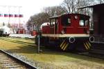 D3 (ex-DB 332 161-9) der Bentheimer Eisenbahn AG auf Bahnhof Laarwald am 22-4-2000. Bild und scan: Date Jan de Vries.