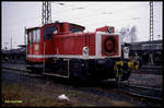 Köf III 335241 am 29.12.1991 im Bahnhof Stadthagen.