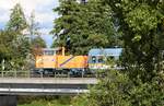 northrail  322 220 127  beim Rangieren des Alex-Zuges in Schwandorf auf der Naabbrücke am 29.09.2021