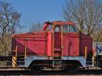 Henschel DH 240 mit der Fabriknummer 25483 steht am 19.03.2012 bei den Eisenbahnfreunden Grenzland in Walheim bei Aachen.