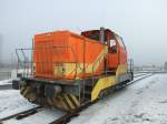 Lok SWK1 der Stadtwerke Koblenz.Die Lok ist eine Henschel DE500C.Koblenz 21.12.07  