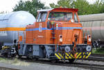 MaK G321B, RheinCargo Nr. V21 mit Kesselwagen in Brühl-Vochem - 21.08.2019