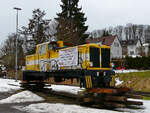 Nach jahrzehntelangem Einsatz im Ausland durften sich die Eisenbahnfeunde vom  Öchsle  wieder auf  ihre  Schmalspurlok 251 903 - noch in gelber Lackierung - freuen. Die Aufnahme entstand kurz nach ihrer Ankunft in Deutschland am 24.02.2010.