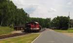 Dllnitzbahn 199 030-8 in Glossen bei Oschatz; 09.06.2011