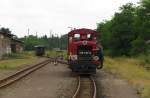 Dllnitzbahn 199 030-8 beim umsetzen in Oschatz Hbf; 09.06.2011