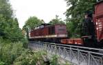 Nachschuss auf 199 861-6 am 10.06.2012 kurz vor dem Bhf. Wernigerode Westerntor