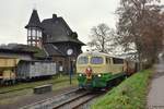 Mit der D5 vorraus Richtung Tal erreicht der Nikolauszug den Bahnhof Burgbrohl.