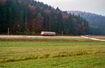 MAN-Schienenbus, Hohenzollerische Landesbahn, Ort unbekannt, 29.10.1984