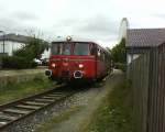 VT 26 in Ptzchen kurz vor der Abfahrt in Ptzchen.
Seine Reise endet in Hangelar.
Aufgenommen am 13.9.09.