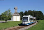 VT 117 als BOB86980 (Tegernsee-München Hbf) bei Riedern 23.7.19