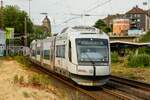 RegioBahn VT 106 auf Betriebsfahrt in Wuppertal Steinbeck, Juni 2023.