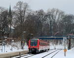 Ab dem 01.05.2018 wird die untere Höllentalbahn zwischen Neustadt (Schwarzwald) und Donaueschingen für rund 1 1/2 Jahre wegen Elektrifizierungsarbeiten gesperrt. Damit verschwindet auch die alte Signaltechnik in den Bahnhöfen Löffingen und Döggingen. Am 18.03.2018 zeigt das Ausfahrsignal  Fahrt frei  für den 611 531, der Döggingen in Richtung Neustadt (Schwarzwald) verlässt.