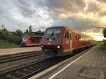611 021 als RE 3217 nach Ulm in Herbertingen am 21.06.2018