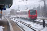 ... um dann kaum 200m weiter den Schnee richtig stieben zu lassen. Ein letztes zaghaftes Aufbumen des Winters, der eigentlich gar kein richtiger war...