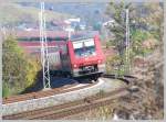 BR 611 neigt sich nach Metzingen (Ri. Tbingen) in die Kurve