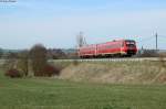 611 047 als IRE 3208 Ulm-Neustadt bei Hfingen. Aufgenommen am 29.03.2014.
