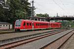 Einfahrt am 12.08.2016 von 612 579 als RB (Wangen (Allgäu) - Lindau Hbf) in den Endbahnhof. Nach einem kurzem Aufenthalt fuhr der 612er dann wieder zurück nach Wangen (Allgäu).