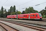 Nachschuss auf 612 079, welcher am 12.08.2016 als RB (Wangen (Allgäu) - Lindau Hbf) in den Endbahnhof einfuhr.
