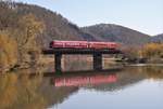 612 530 als RE 3930 zu sehen am 08.04.20 in Wünschendorf.