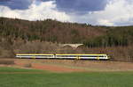 612 014-0 und 612 105-6 als RE 3220 (Ulm Hbf-Donaueschingen) bei Immendingen 1.4.21