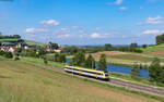 612 019 als RE 3213 (Donaueschingen - Herbertingen) bei Gutmadingen 11.6.23