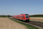 612 092 aus Schwandorf kommend am 30. April 2024 bei Unteracker.