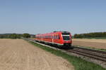 612 079 war am 30. April 2024 bei Unteracker auf dem Weg nach Regensburg.