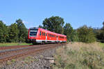 DB 612 003 erreicht in Kürze Neuenmarkt-Wirsberg als RE75 zur Fahrt nach Bamberg.