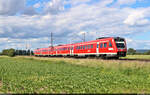 612 683-2 und 612 135-3 (Bombardier RegioSwinger) haben bei Niedernjesa ihre fast vierstündige Fahrt erst vor wenigen Minuten angetreten und halten unterwegs das erste Mal in Heilbad Heiligenstadt. Diesen Bahnhof erreichen sie über die Verbindungskurve zur Bahnstrecke Halle–Hann. Münden bei Eichenberg.

🧰 DB Regio Südost
🚝 RE 3665 (RE 1) Göttingen–Glauchau(Sachs)
🕓 15.6.2024 | 16:15 Uhr