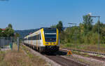 612 128 und 612 018 als IRE 3059 (Basel Bad Bf - Singen) im Bahnhof Lauchringen 28.8.24