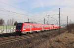 DB 612 646 + 612 674 als RE 3904 von Altenburg nach Erfurt Hbf, am 07.03.2025 in Erfurt-Azmannsdorf.