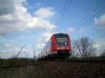 BR 612 033-1 in der Nhe des DB Werk Erfurt.12.04.2008