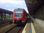 612 627/127 steht am 18.08.2008 als RE im Bahnhof Zittau zur Abfahrt nach Dresden Hbf bereit.