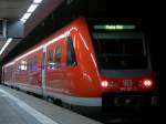 Triebzug VT 612 621-3 am HBF Saarbrcken bei Nacht (01.11.08)