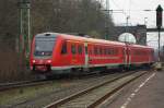 Nach dem Umsetzen fuhr 612 902 dann wieder in Richtung Osten aus Eichenberg.