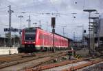 612 165 und 612 155 verlassen am 8. Oktober 2011 als RE nach Hof/Bayreuth den Bahnhof Bamberg.