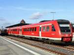 Ausfahrt 612 514 und  612 162 mit RE 3605 nach Halle (Saale) Hauptbahnhof am 20.