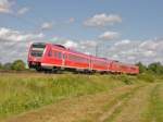 Am 9.Juni 2012 war ein 612er-Doppel bei Barnten/Rssing auf dem Weg nach Hannover Hbf.
