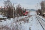 612 629 mit dem IRE nach Nrnberg Hbf bei der Durchfahrt in Zwickau Plbitz. 21.02.2013