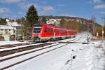 Lahntalbahn Winterimpressionen - 13.03.2013  --  DB 612 639 Regionalexpress in Stockhausen  --  Weitere Fotos siehe auch auf http://www.schmalspuralbum.de/ und http://www.FGF-Fotoalbum.de/