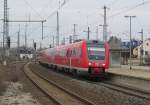 612 082 und 612 057 erreichen am 21. Mrz 2013 als RE von Hof/Bayreuth nach Wrzburg Hbf den Bahnhof Lichtenfels.