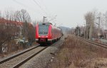 612 988 mit dem IRE 3090 nach Nrnberg Hbf bei der Durchfahrt in Zwickau Plbitz. 27.03.2013