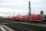 612 471 und ein weiterer 612er stehen am 02.Januar 2014 abgestellt in Lichtenfels.