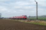 DB 612 012 und 612 162 passieren bei Othfresen am 9 Dezember 2014 richtung Bad Harzburg und Halle(Saale).