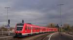 612 058 fährt als RE nach Lindau/Obertdorf in den Bf Kempten ein.