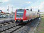 Einfahrt 612 010  mit 612 161 am 26. April 2015  als RE 3607  in Halberstadt zur Weiterfahrt nach Halle (Saale) Hauptbahnhof.

