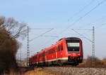 612 463 DB Regio bei Trieb am 25.02.2017.