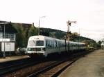 614 082-4 mit RB 3529 Gttingen-Braunschweig auf Bahnhof Goslar am 17-10-1997. Bild und scan: Date Jan de Vries.