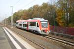 Bald alle Stunde konnte man am 9.November den Triebzug ITINO bei Probefahrten auf der Strecke Frankfurt a.M. - Darmstadt beobachten ab Fahrplanwechsel im Dezember werden diese neuen Fahrzeuge den Geamtverkehr auf der Odenwald-Bahn bernehmen.